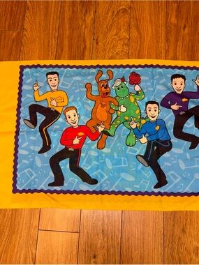 The Wiggles Vintage reversible Pillowcase 2003 Double Sided